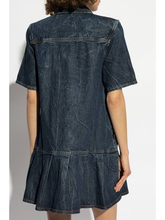 Ganni Denim Dress, Women's, Navy Blue - GANNI - BALAAN 4