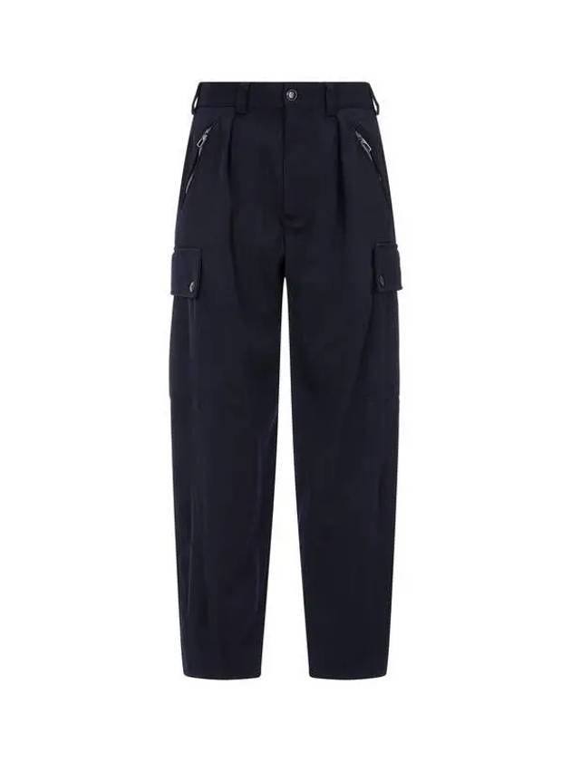 Men s Wool Twill Balloon Cargo Pants Navy 270378 - GIORGIO ARMANI - BALAAN 1