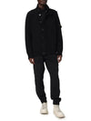 Wappen High Neck Button Up Wool Cardigan Black - STONE ISLAND - BALAAN 3