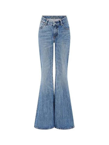 Flared scoop denim pants washed indigo 270016 - ALEXANDER WANG - BALAAN 1