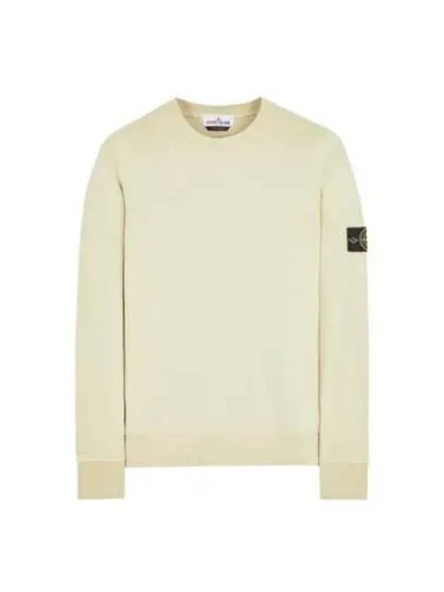 Wappen Patch Garment Dyed Sweatshirt Yellow - STONE ISLAND - BALAAN 2