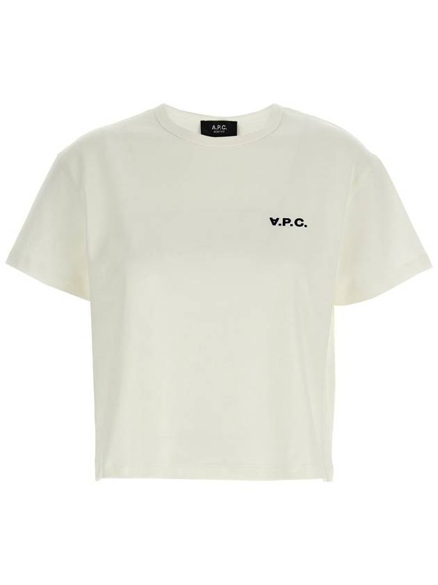 Boxy Micro Logo Short Sleeve T-Shirt White - A.P.C. - BALAAN 2