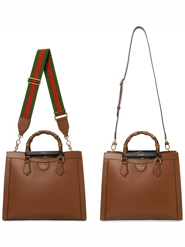 Diana Medium Tote Bag Brown - GUCCI - BALAAN 9