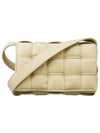 Cassette Intrecciato Padded Small Cross Bag Beige - BOTTEGA VENETA - BALAAN 2