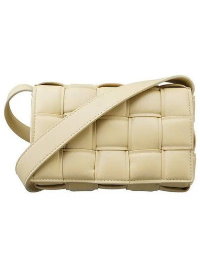 Cassette Intrecciato Padded Small Cross Bag Beige - BOTTEGA VENETA - BALAAN 2