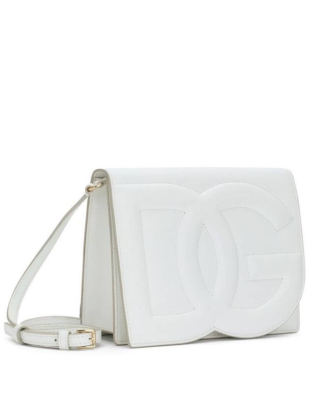 DG Logo Embossed Cross Bag White - DOLCE&GABBANA - BALAAN 4