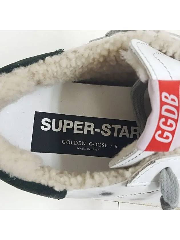 Men's Shearling Superstar Low Top Sneakers White Black Tab - GOLDEN GOOSE - BALAAN 7