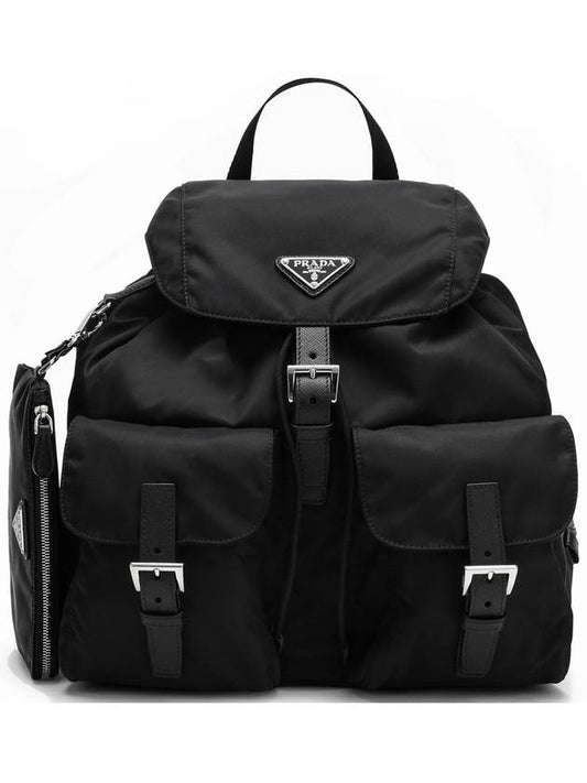 Re-Nylon Medium Backpack Black - PRADA - BALAAN 2