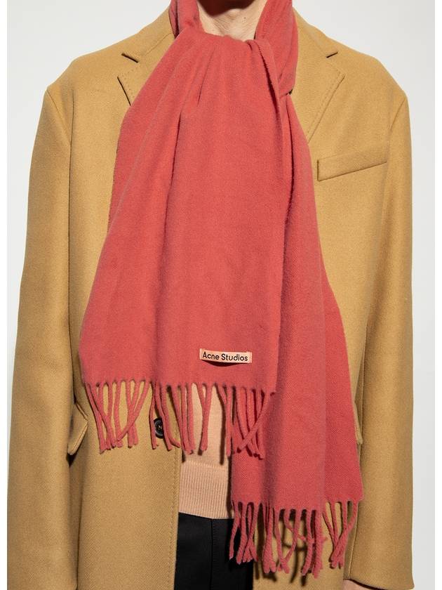 Wool Fringe Muffler Mineral Red - ACNE STUDIOS - BALAAN 9