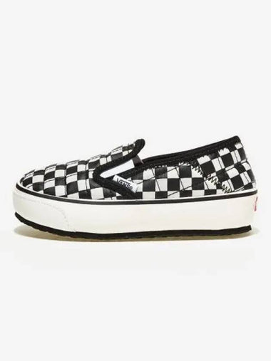 Kids Children Toddler Sneakers Shoes Height Squeak Slip ER 2 Checkerboard Black White - VANS - BALAAN 1