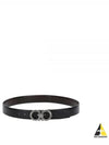 Free Cutting Reversible Belt Black - SALVATORE FERRAGAMO - BALAAN 2