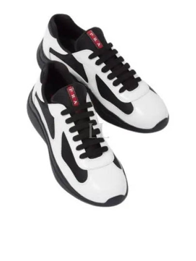 America's Cup Low Top Sneakers White Black - PRADA - BALAAN 2