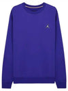 Men's Jordan Essential Fleece Crew Long Sleeve T-Shirt Blue - NIKE - BALAAN 1