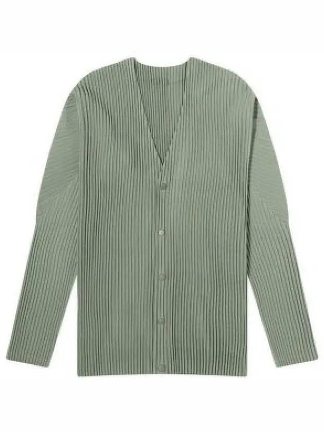 Color Pleated Cardigan Green - ISSEY MIYAKE - BALAAN 2