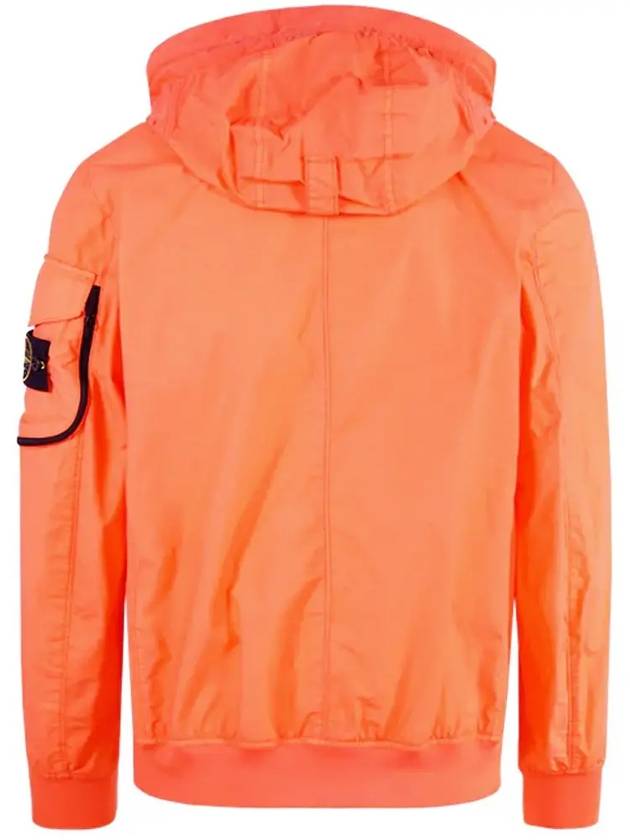 Men's Wappen Patch Naslan Watro Hooded Jacket Orange - STONE ISLAND - BALAAN 4