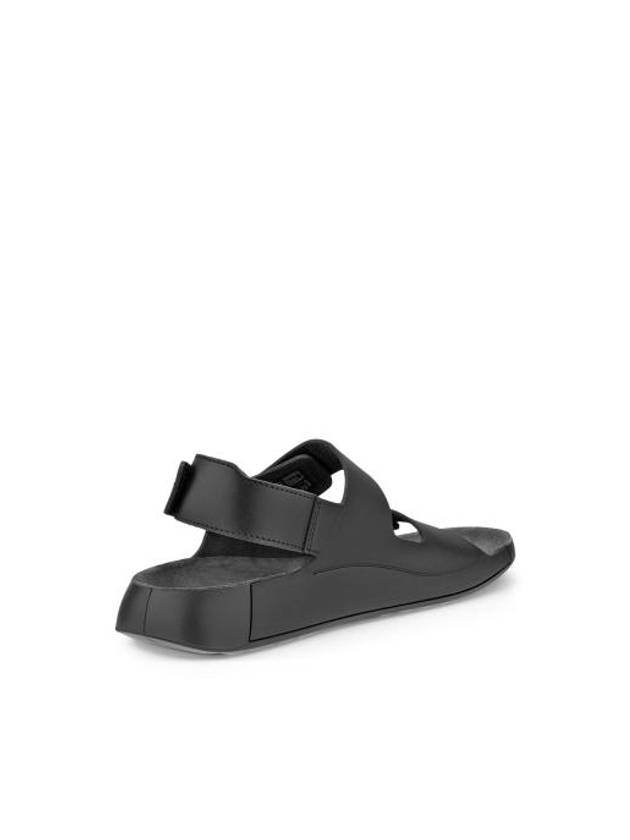 Cozmo Leather Sandals Black - ECCO - BALAAN 4