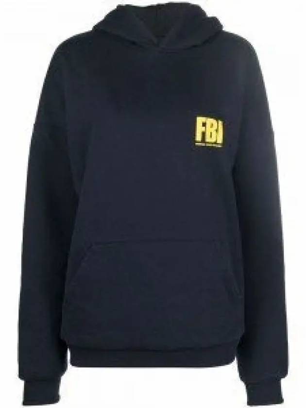 FBI Logo Reversible Hoodie Navy - BALENCIAGA - BALAAN 2