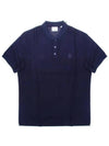 Men's CHUNKY Monogram motif cotton Polo Shirt navy - BURBERRY - BALAAN 2