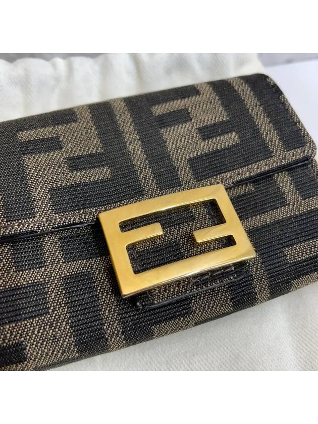 8M0416 FF logo fabric baguette card holder wallet - FENDI - BALAAN 2