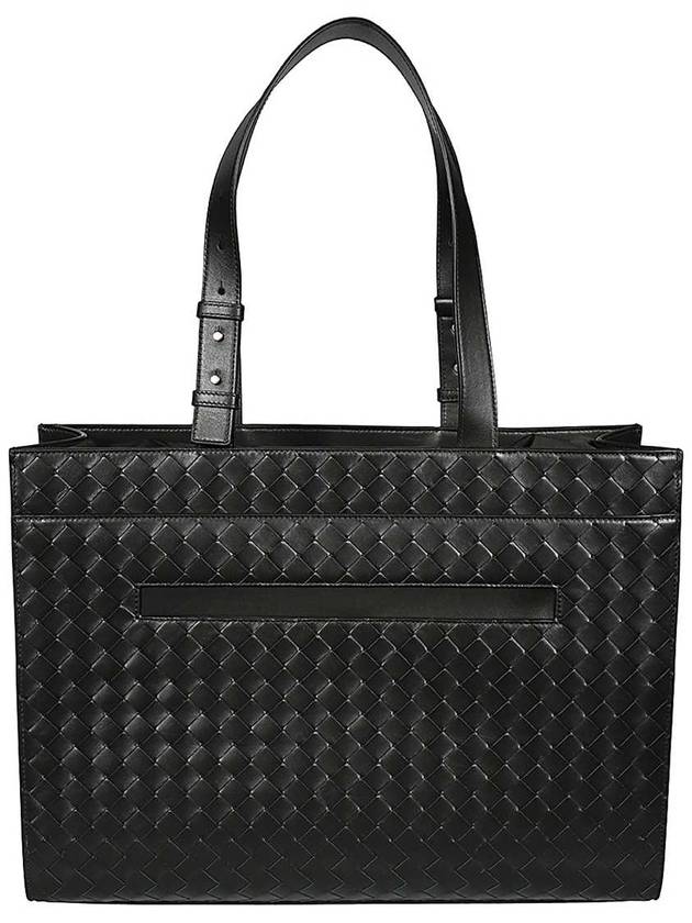 Intrecciato Cargo Leather Tote Bag Dark Green - BOTTEGA VENETA - BALAAN 3