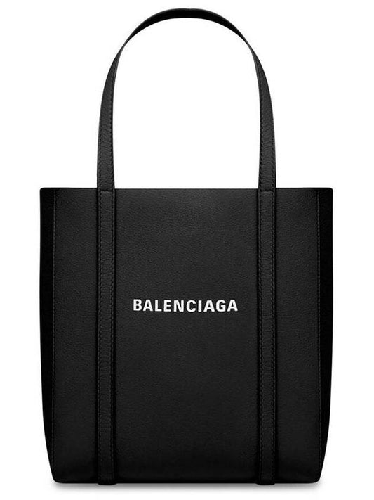 Everyday Small Leather Tote Bag Black - BALENCIAGA - BALAAN 2