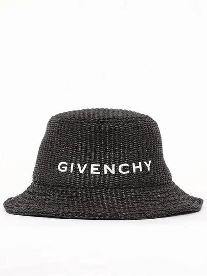 Raffia Bucket Hat Balck - GIVENCHY - BALAAN 2