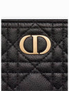 Caro Daily Supple Cannage Calfskin Large Pouch Bag Black - DIOR - BALAAN 5