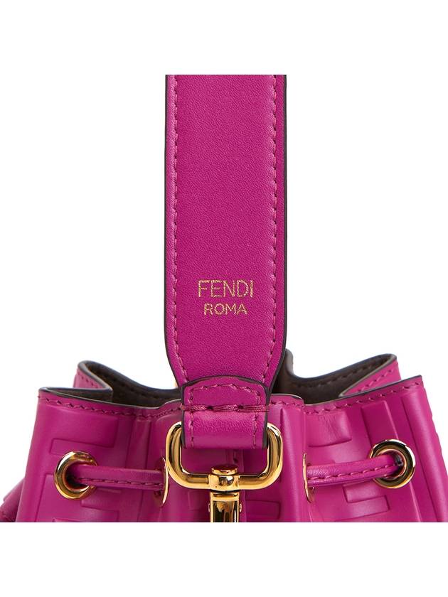 Mon Tresor Small Leather Bucket Bag Pink - FENDI - BALAAN 10