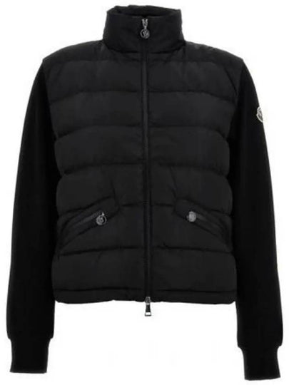 Women's Padding Zip-Up Sweatshirt Black - MONCLER - BALAAN 2