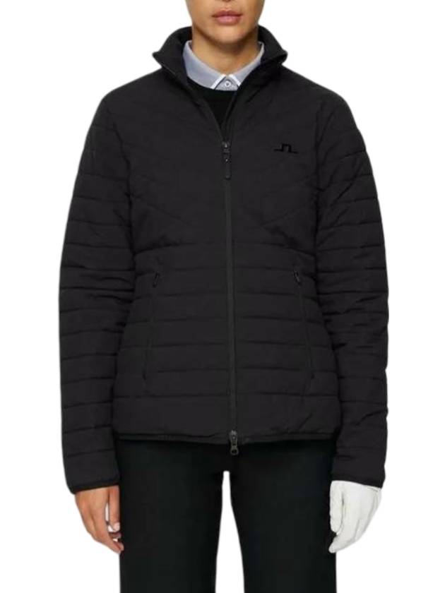 Marble Quilted Jacket Black - J.LINDEBERG - BALAAN 1