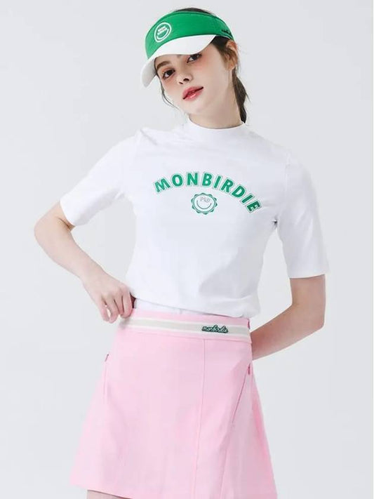 Mongbuddy 5-part slim fit t-shirt WHITE - MONBIRDIE GOLF - BALAAN 1