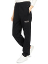 Side Logo Cotton JoGGer Track Pants Black - GANNI - BALAAN 6