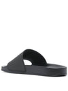 Embossed Logo Full Slider Slippers Black - PALM ANGELS - BALAAN 4