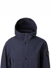 Light Soft Shell R E Dye Technology In Recycled Polyester Hooded Jacket Black - STONE ISLAND - BALAAN 4