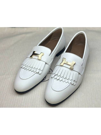 Royal Calfskin Loafers Blanc - HERMES - BALAAN 2