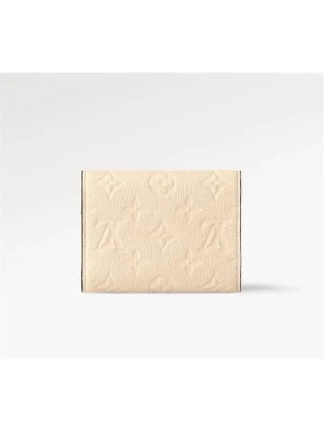 Victorine Leather Half Wallet Beige - LOUIS VUITTON - BALAAN 5