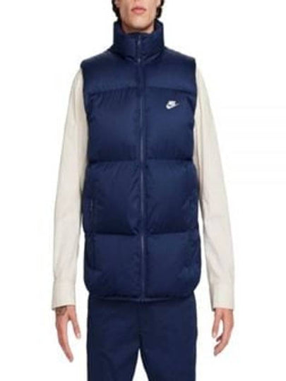 Men's Club Puffer Vest Navy - NIKE - BALAAN 2