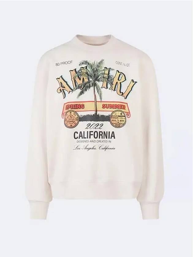 Rum Label Print Sweatshirt Almond - AMIRI - BALAAN 2