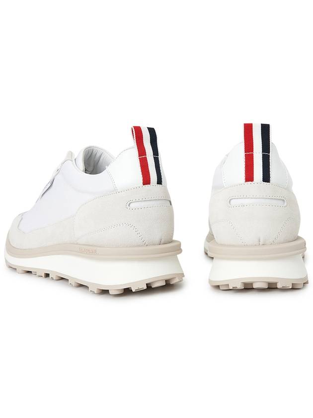 Alumni Eco Nylon Sneaker Tonal White Fun Mix - THOM BROWNE - BALAAN 7