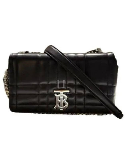 Lola Silver Quilted Shoulder Bag Black - BURBERRY - BALAAN 2