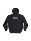 wave logo over hooded top black - BALENCIAGA - BALAAN.