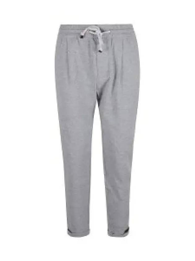 Drawstring Terry Track Pants Grey - BRUNELLO CUCINELLI - BALAAN 2