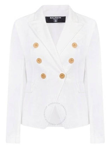 Balmain Double Breasted Denim Blazer Brand Size 34 US Size 2 - BALMAIN - BALAAN 1