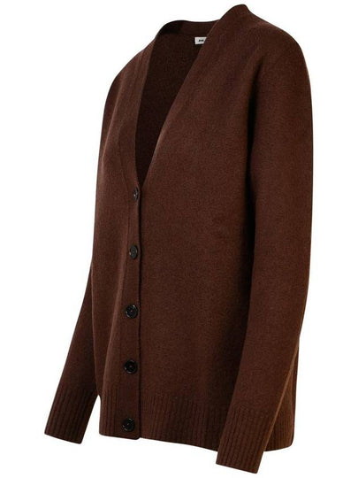 Jil Sander Brown Wool Cardigan - JIL SANDER - BALAAN 2