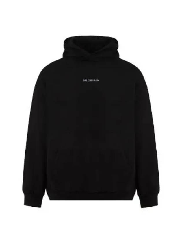 Logo Print Hoodie Black - BALENCIAGA - BALAAN 2