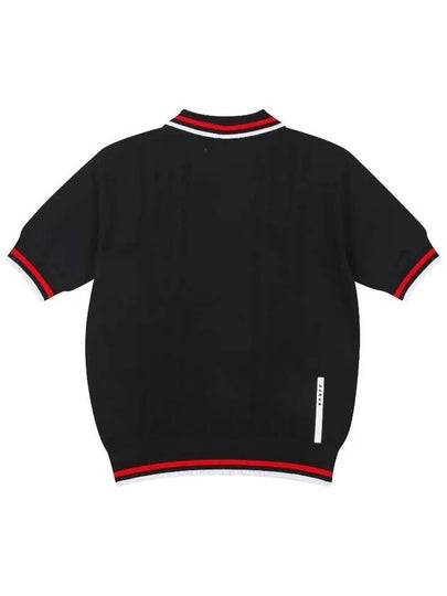 three-color point overfit short-sleeved sweater OF2723LABLACK - ONOFF - BALAAN 2