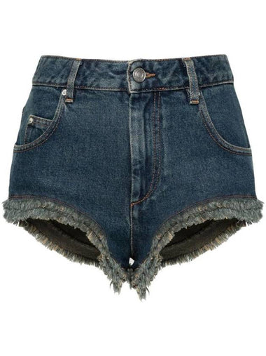 Eneidao Fringe Denim Shorts SH0033FBB1H04I - ISABEL MARANT - BALAAN 1