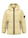 Kids Wappen Patch Padded Jacket Beige 811640328 V0091 - STONE ISLAND - BALAAN 2