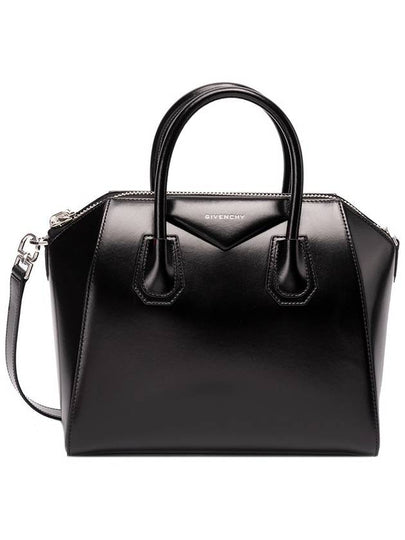 Antigona Leather Small Tote Bag Black - GIVENCHY - BALAAN 2