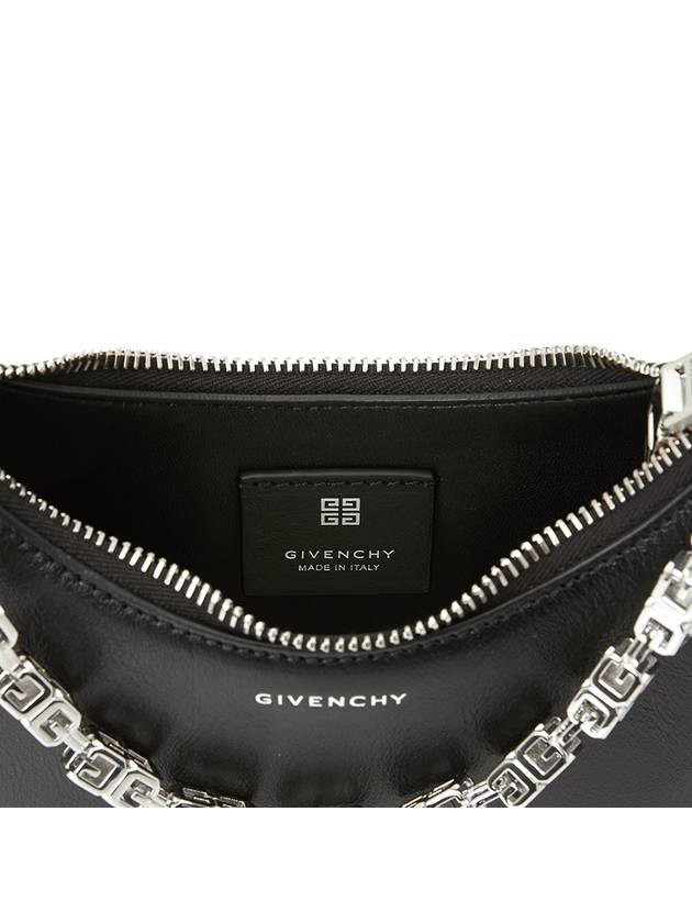 Moon Cut-out Chain Small Shoulder Bag Black - GIVENCHY - BALAAN 10